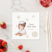 Sushi Birthday Party Invitation with Cute Anime  スタンダードカクテルナプキン (インサイチュ)