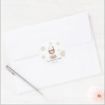 Sushi Birthday Party Invitation with Cute Anime  ラウンドシール<br><div class="desc">Sushi Birthday Party Invitation with Cute Anime Chef Design Celebrate your special day with this charming sushi birthday party invitation featuring a cute anime-style sushi chef. This simple and elegant design includes space to customize the date, time, and location of your party. Perfect for sushi lovers and fans of Japanese...</div>