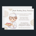 Sushi Birthday Party Invitation with Cute Anime  招待状<br><div class="desc">Sushi Birthday Party Invitation with Cute Anime Chef Design Celebrate your special day with this charming sushi birthday party invitation featuring a cute anime-style sushi chef. This simple and elegant design includes space to customize the date, time, and location of your party. Perfect for sushi lovers and fans of Japanese...</div>