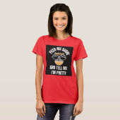 SUSHI CAT 食べ物を与え - Tシャツだとかわいらし言う Tシャツ (正面フル)