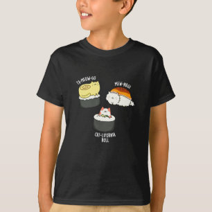 Sushi Cats おもしろい Sushi Pun Dark BG Tシャツ