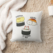 Sushi Cats Funny Sushi Pun クッション (ブランケット)