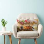 Sushi Circle Cushion – Fresh & Cozy Decor ランバークッション (椅子)
