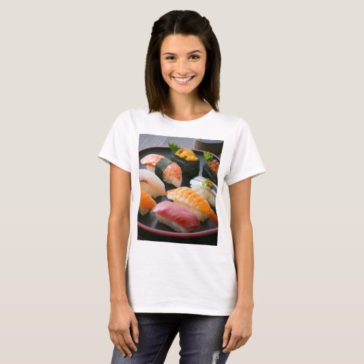 Sushi Circle – Japanese Round Dance Tシャツ (正面フル)