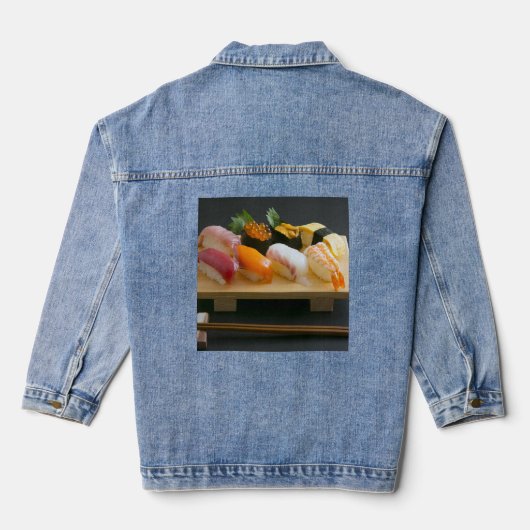 Sushi Classic – The Essence of Tradition in Denim デニムジャケット (裏面)