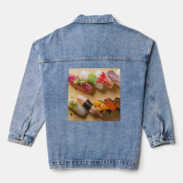 Sushi Curve – Artistic Nigiri Denim Jacket デニムジャケット