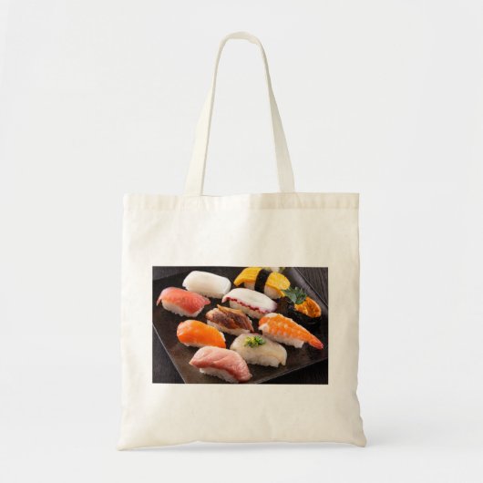 Sushi Feast Tote – Ultimate Nigiri Mix トートバッグ (正面)