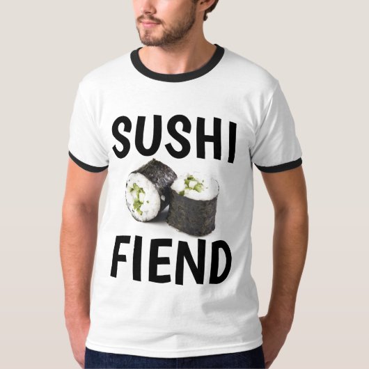 SUSHI FIEND、カリフォルニア転がTシャツ Tシャツ (正面)