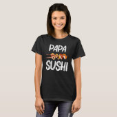 Sushi For Dad Men Cute Sushi Roll Vinegared Rice Tシャツ (正面フル)