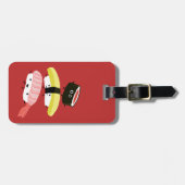 Sushi Friends -おもしろいすしキャラクター ラゲッジタグ (正面横)