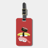 Sushi Friends -おもしろいすしキャラクター ラゲッジタグ (正面縦)