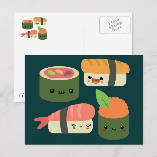 Sushi Friends ポストカード (正面/裏面)