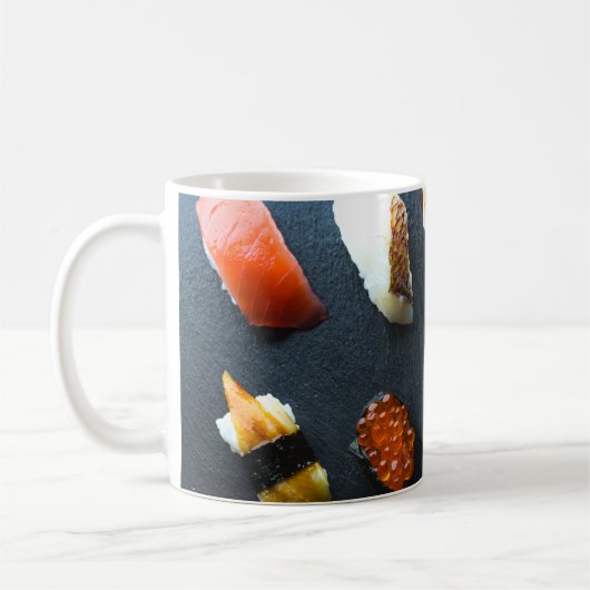 Sushi Geometry – Modern Nigiri Collection コーヒーマグカップ (左)
