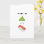 SUSHI GREETING CARD カード (黄色い花)