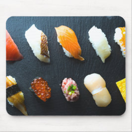 Sushi Grid Harmony – Modern Minimalist Mouse Pad マウスパッド