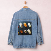 Sushi Grid – Minimalist Nigiri Denim Art デニムジャケット (ハンガー)