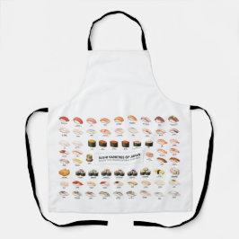 Sushi Guide Apron – Japanese Food Chart エプロン