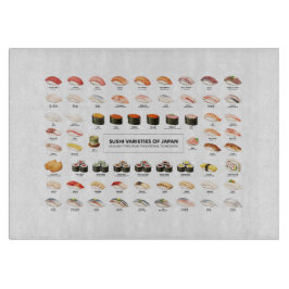Sushi Guide Cutting Board – Japanese Food Chart カッティングボード