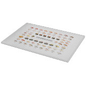 Sushi Guide Cutting Board – Japanese Food Chart カッティングボード (角)
