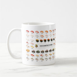 Sushi Guide Mug – Japanese Food Guide Cup コーヒーマグカップ