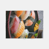 Sushi Harmony – Artisan Nigiri Fleece Blanket フリースブランケット (正面(横))