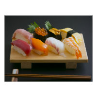 Sushi Harmony - Traditional Nigiri Sushi Art Print