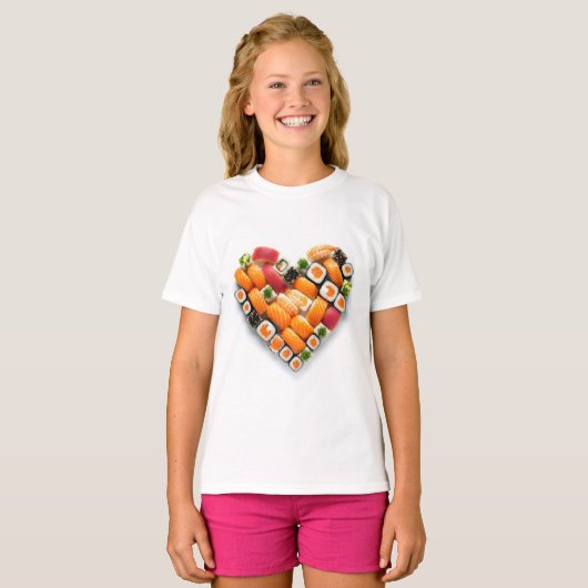Sushi heart tシャツ (正面フル)