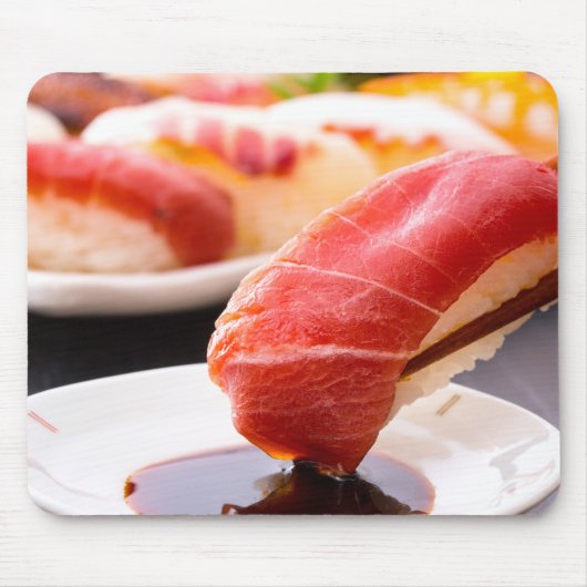 Sushi in Action – Tuna Dip Moment Mouse Pad マウスパッド (正面)