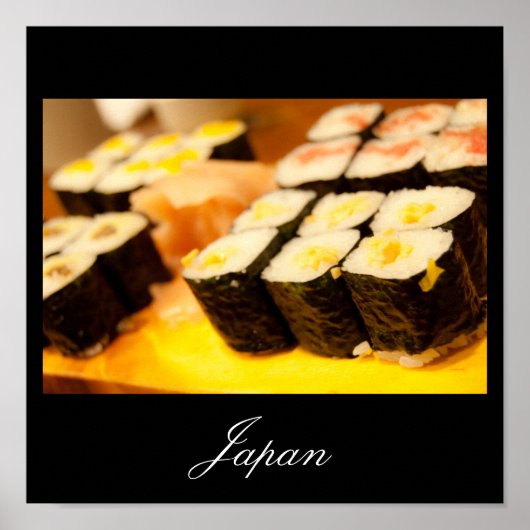 Sushi in Japan Poster ポスター (正面)