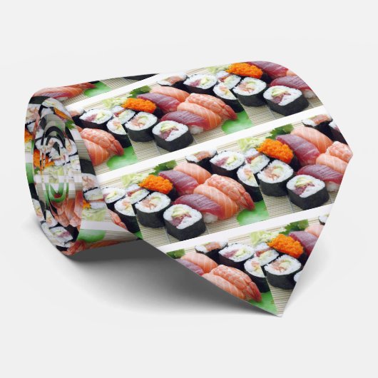 Sushi Japanese Asian Food Raw Sashimi Fresh Roll ネクタイ (ロール)