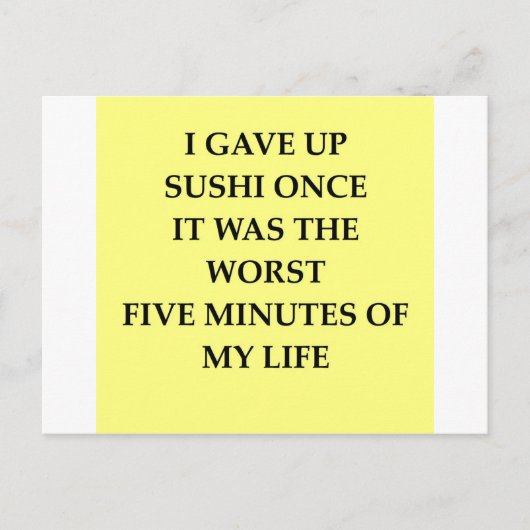 SUSHI.jpg ポストカード (正面)