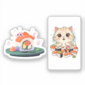 sushi kawai stickers シール (正面)
