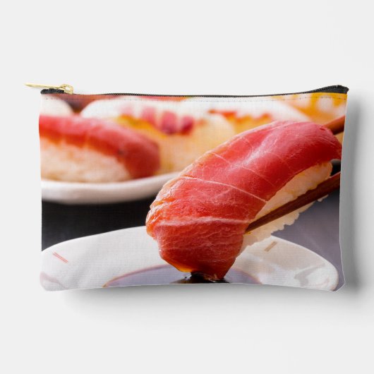 Sushi Moment Pouch – Tuna Dip in Style アクセサリーポーチ (正面)