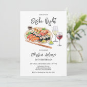 Sushi Night Birthday Invitation 招待状 (スタンド正面)