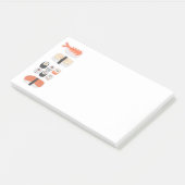 Sushi Nigiri Maki Roll Japanese Food Art ポストイット (アングル)