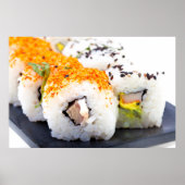 Sushi on a plate ポスター (正面)