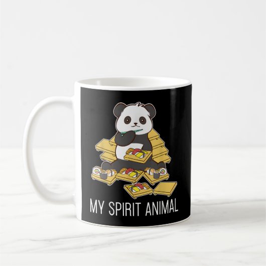 Sushi Panda My Spirit Animals Korean コーヒーマグカップ (左)