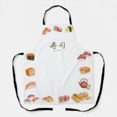 Sushi Party Invitation　寿司 エプロン (正面)