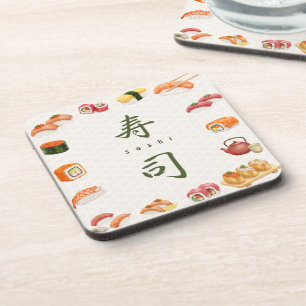 Sushi Party Invitation 寿司 コースター