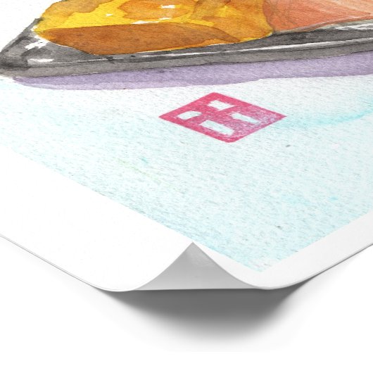 Sushi print ポスター (角)