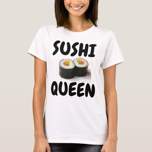 SUSHI QUEEN SUSHI LOVER Tシャツ (正面)