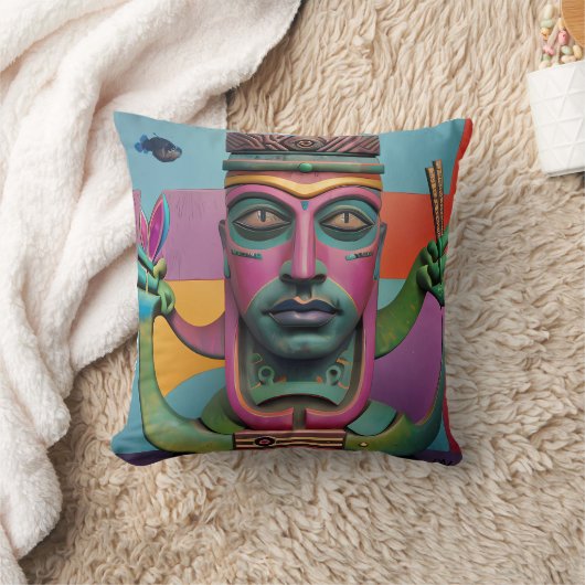 Sushi Radio Tiki Man クッション (ブランケット)