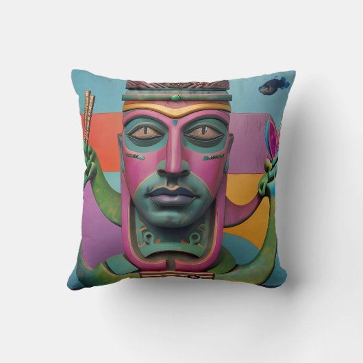 Sushi Radio Tiki Man クッション (裏面)