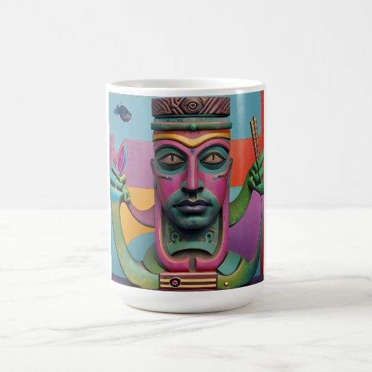 Sushi Radio Tiki Man コーヒーマグカップ (中央)