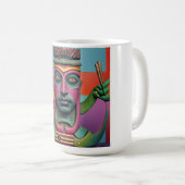 Sushi Radio Tiki Man コーヒーマグカップ (正面右)