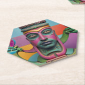 Sushi Radio Tiki Man ペーパーコースター (アングル)