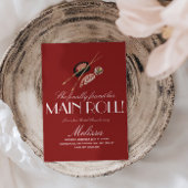 Sushi Rolls Chopsticks Japan Saki Bridal Shower 招待状