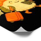 Sushi Salmon Roll Loves To Travel  ポスター (角)