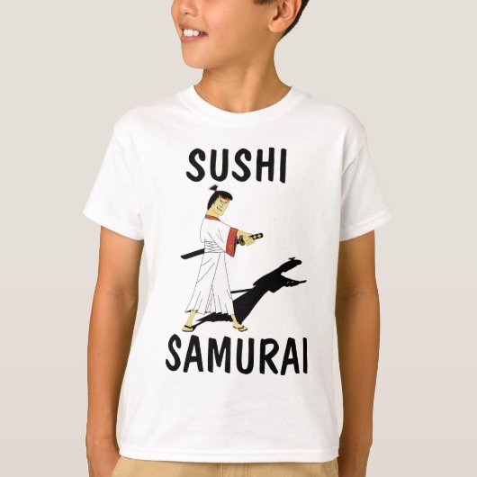 SUSHI SAMURAI おもしろい BOYS T-SHIRTS Tシャツ (正面)