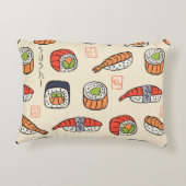 sushi seamless pattern アクセントクッション (裏面)